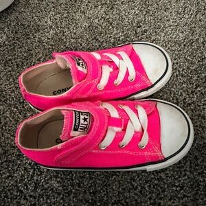 Converse Kids Bright Pink Sneakers